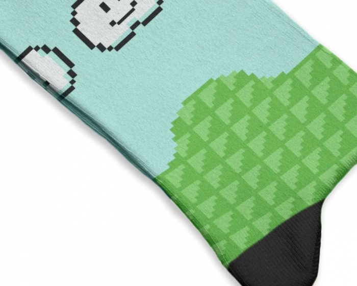 Socken Videospiele im Design "Grass Fields Forever"